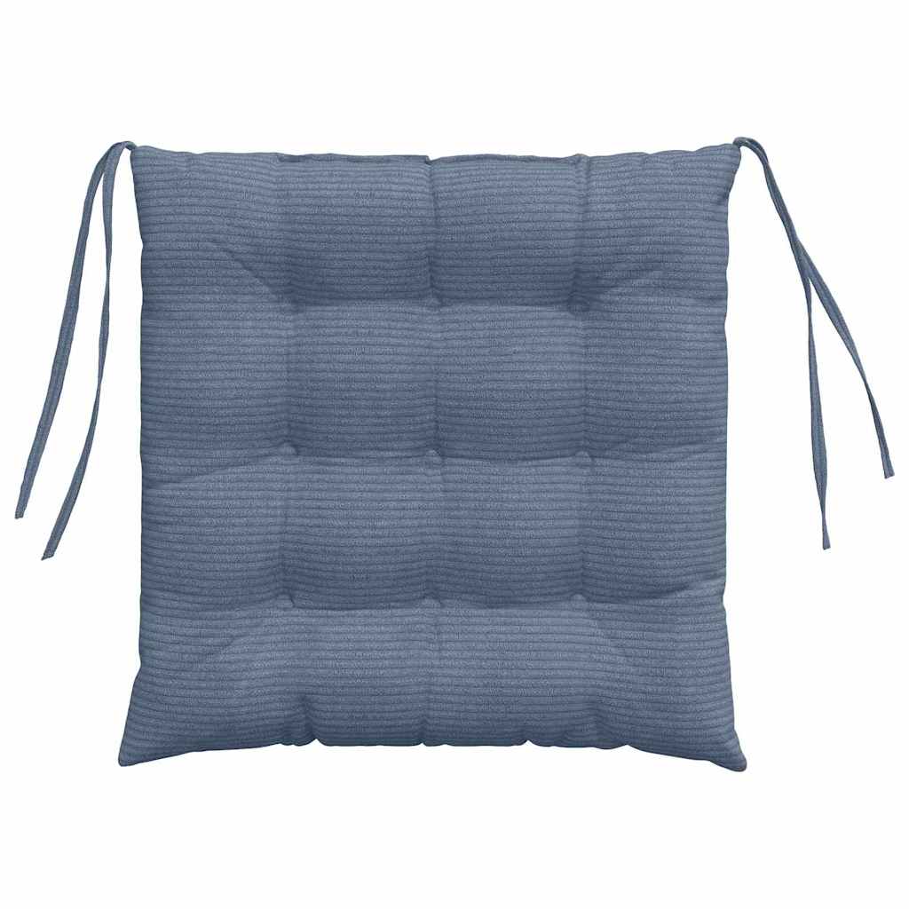 Zitkussens 4 pcs Blauw 40 x 40 x 6 cm Katoen Stof