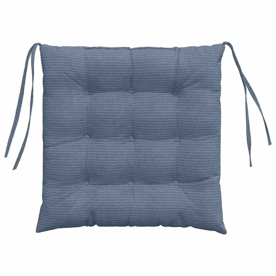 Zitkussens 4 pcs Blauw 40 x 40 x 6 cm Katoen Stof