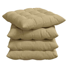 Zitkussens 4 pcs Grijs groen 40 x 40 x 6 cm Katoen Stof