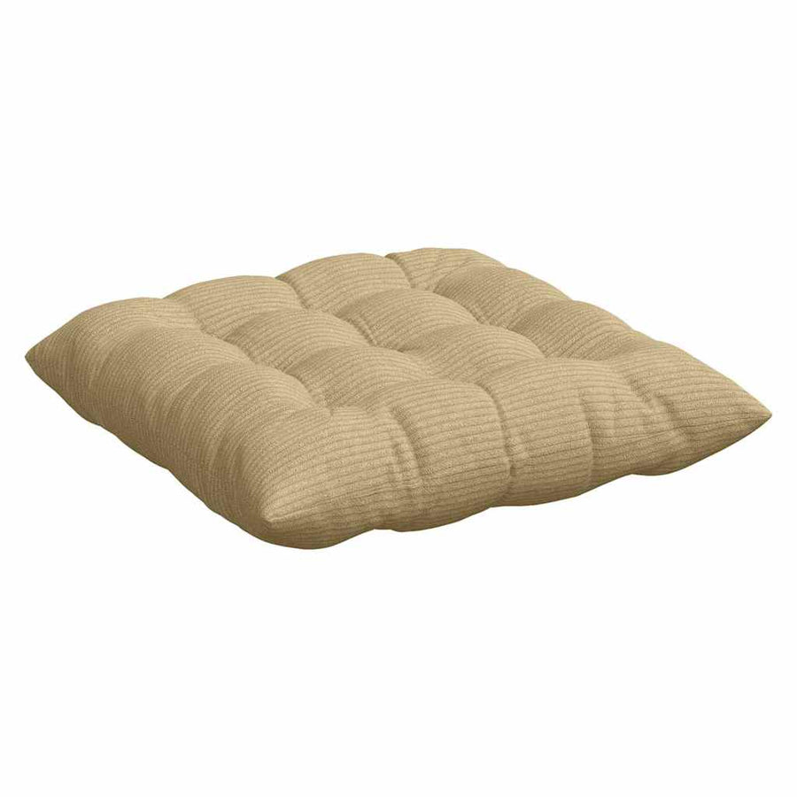 Zitkussens 4 pcs Grijs groen 40 x 40 x 6 cm Katoen Stof