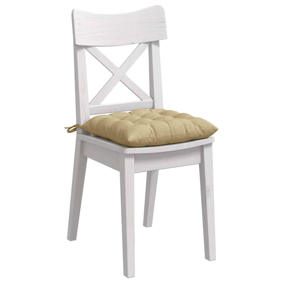 Zitkussens 4 pcs Grijs groen 40 x 40 x 6 cm Katoen Stof