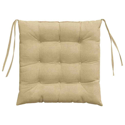 Zitkussens 4 pcs Grijs groen 40 x 40 x 6 cm Katoen Stof
