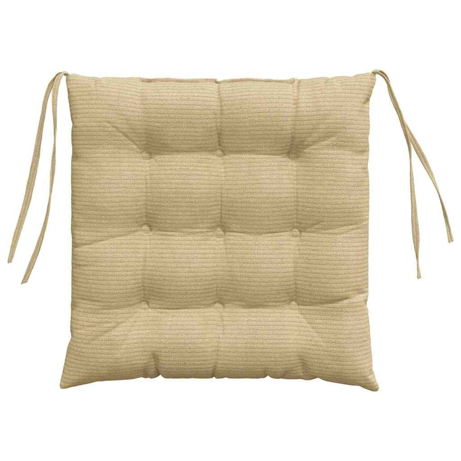 Zitkussens 4 pcs Grijs groen 40 x 40 x 6 cm Katoen Stof