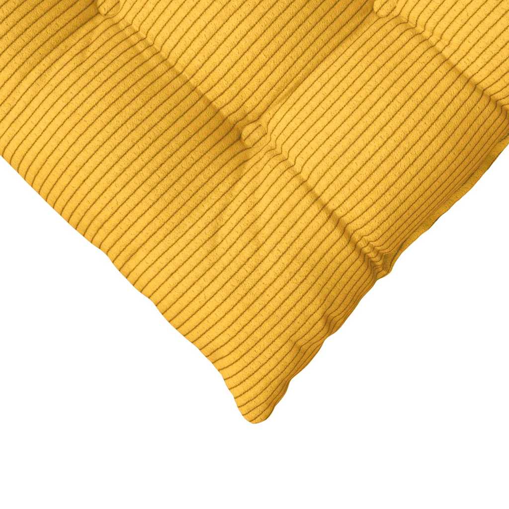 Zitkussens 4 pcs Lichtgeel 40 x 40 x 6 cm Katoen Stof