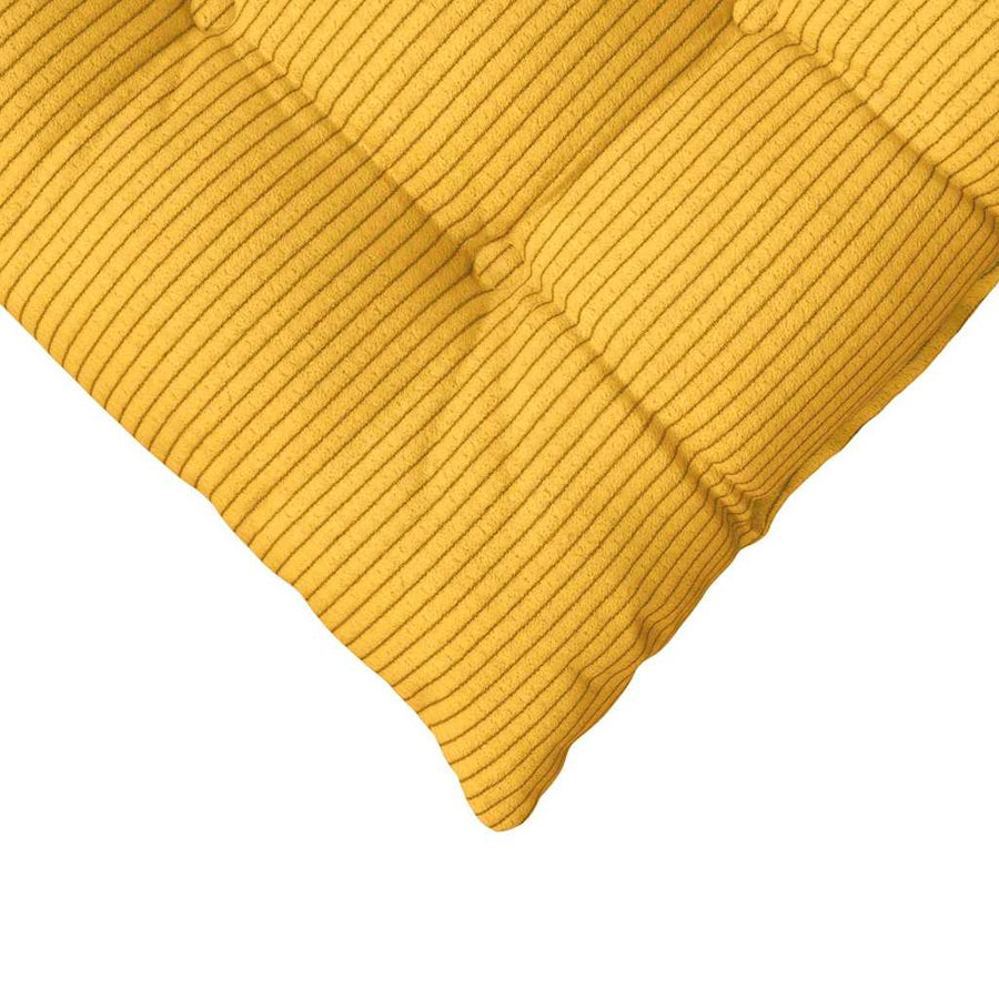 Zitkussens 4 pcs Lichtgeel 40 x 40 x 6 cm Katoen Stof
