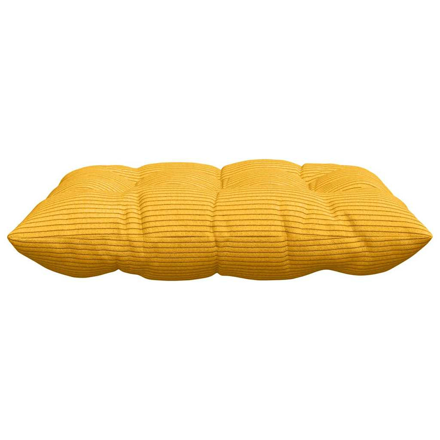 Zitkussens 4 pcs Lichtgeel 40 x 40 x 6 cm Katoen Stof