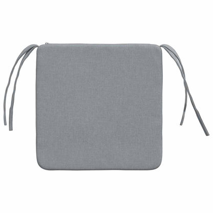 Zitkussens 4 pcs Lichtgrijs 40 x 40 x 3 cm Stof