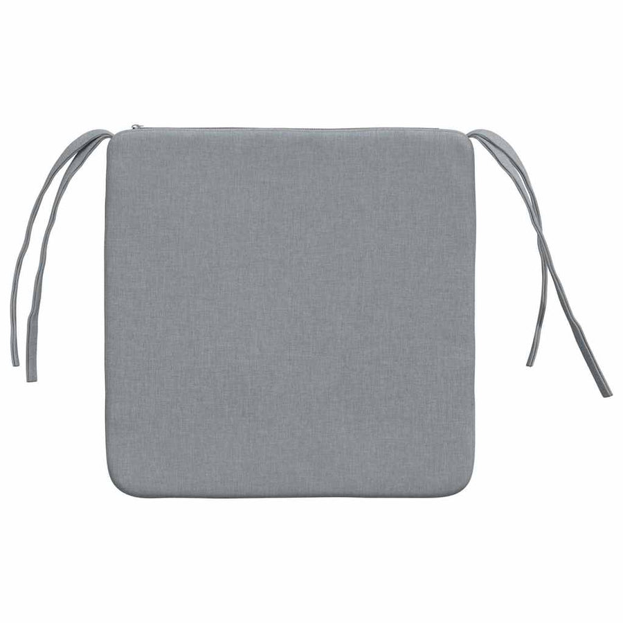 Zitkussens 4 pcs Lichtgrijs 40 x 40 x 3 cm Stof