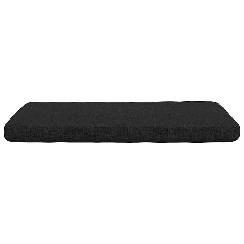 Zitkussens 4 pcs Zwart 40 x 40 x 3 cm Stof
