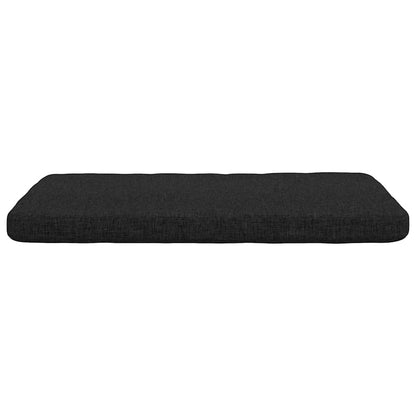 Zitkussens 4 pcs Zwart 40 x 40 x 3 cm Stof