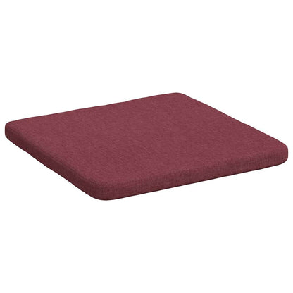 Zitkussens 4 pcs Wijnrood 40 x 40 x 3 cm Stof