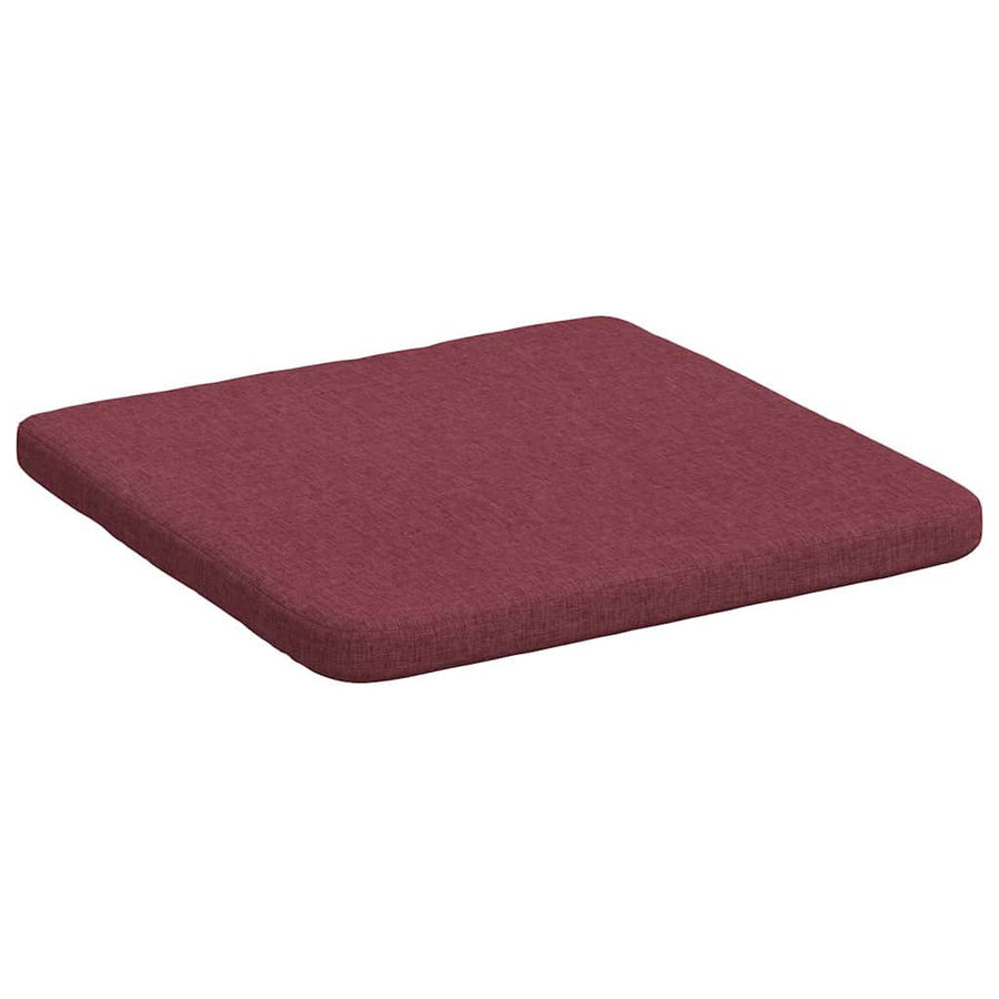 Zitkussens 4 pcs Wijnrood 40 x 40 x 3 cm Stof