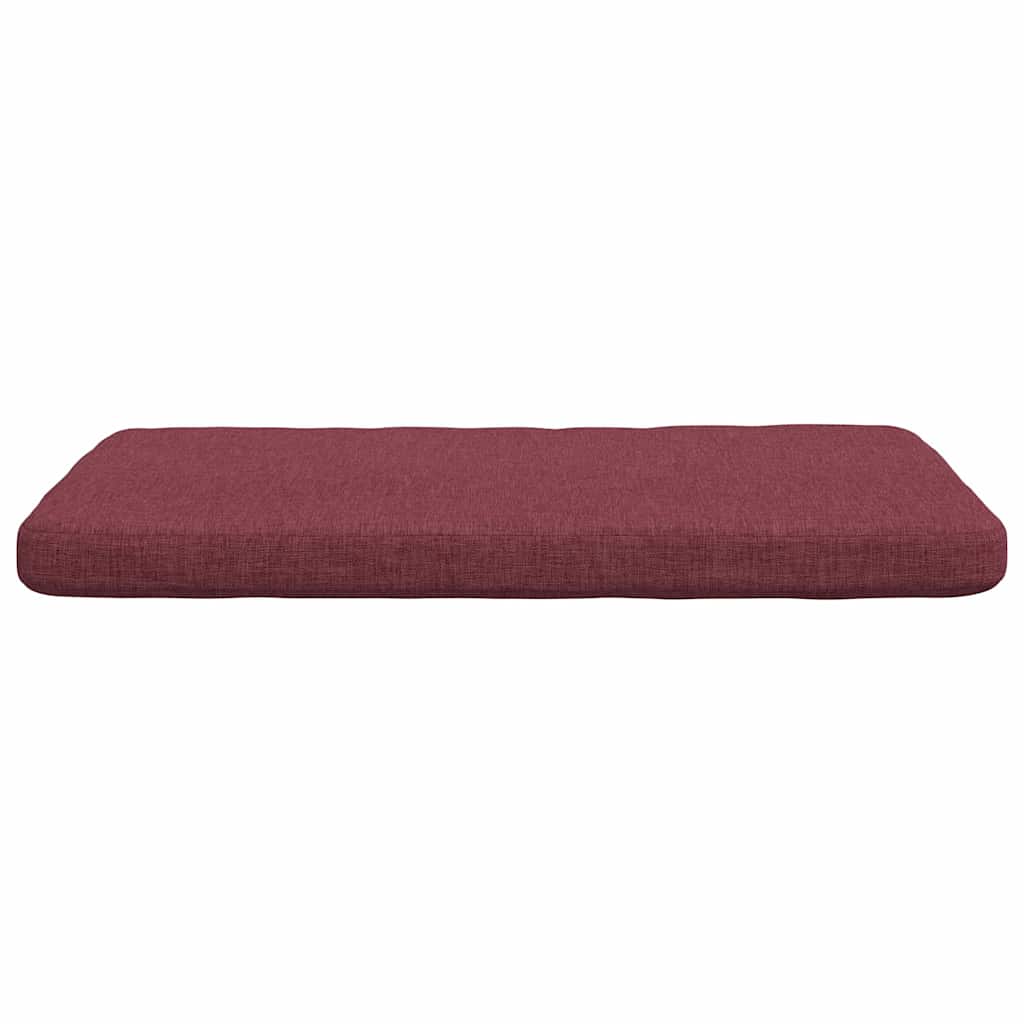 Zitkussens 4 pcs Wijnrood 40 x 40 x 3 cm Stof