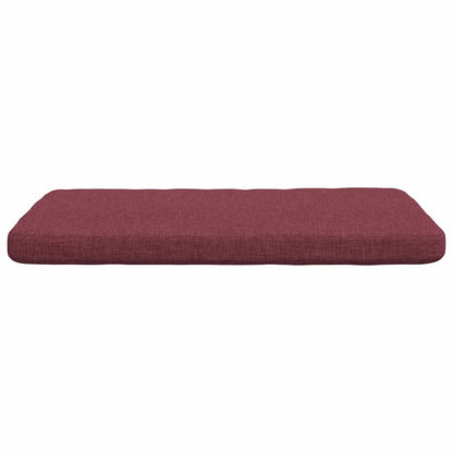 Zitkussens 4 pcs Wijnrood 40 x 40 x 3 cm Stof