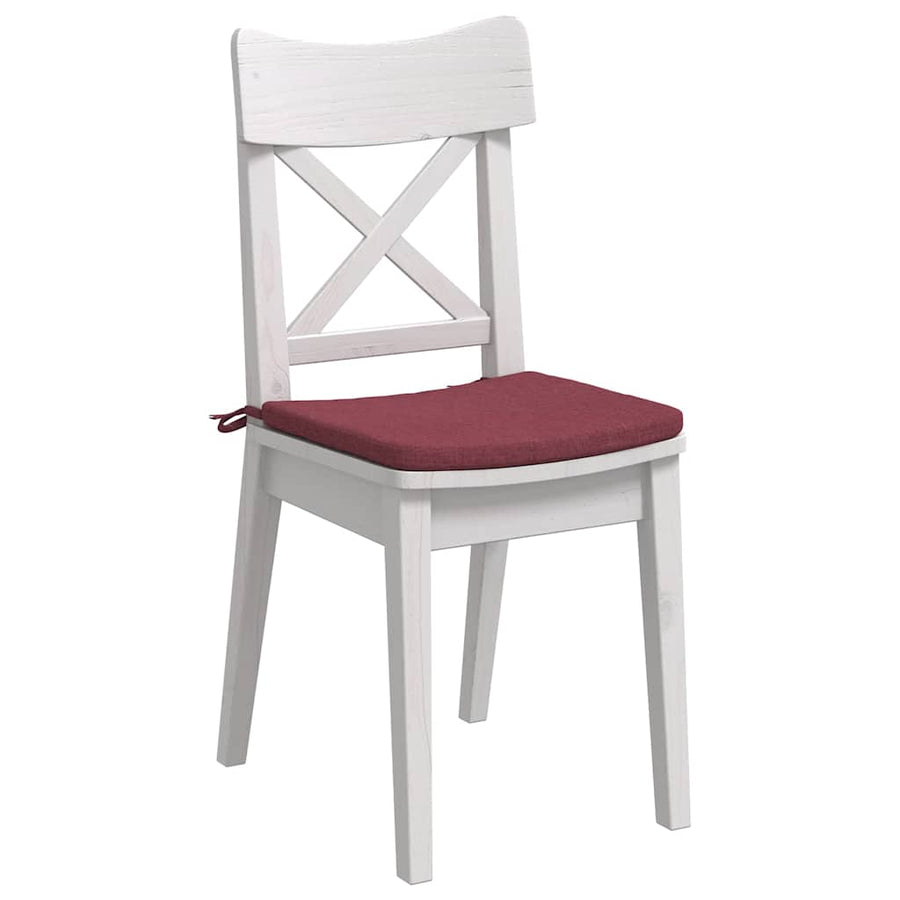 Zitkussens 4 pcs Wijnrood 40 x 40 x 3 cm Stof
