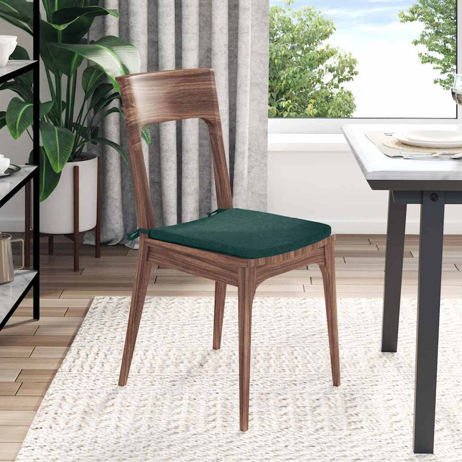 Zitkussens 4 pcs Donkergroen 40 x 40 x 3 cm Stof