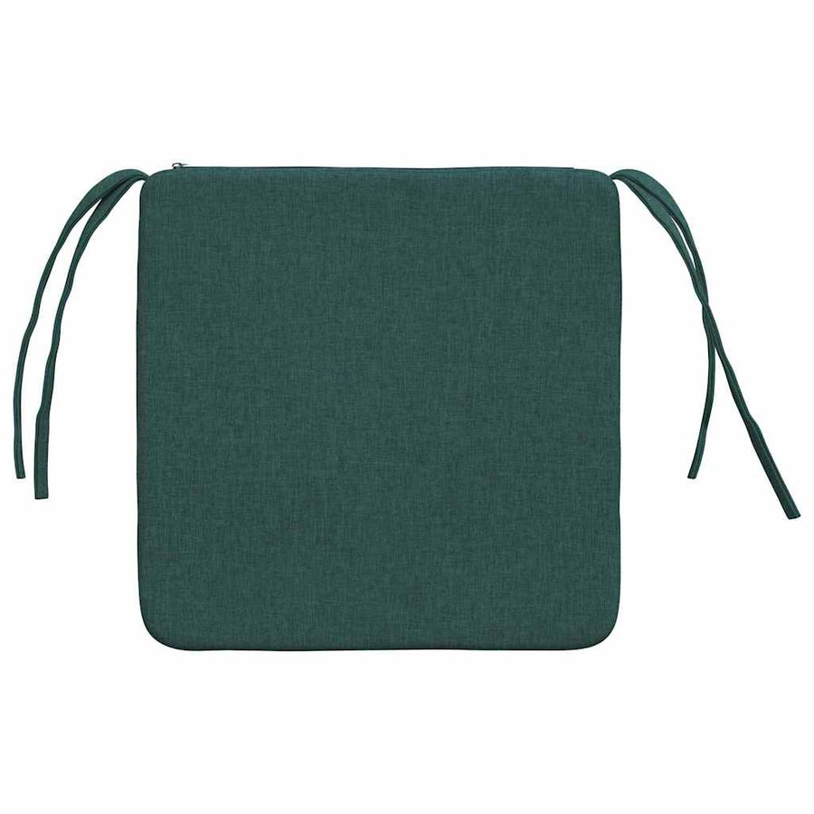 Zitkussens 4 pcs Donkergroen 40 x 40 x 3 cm Stof