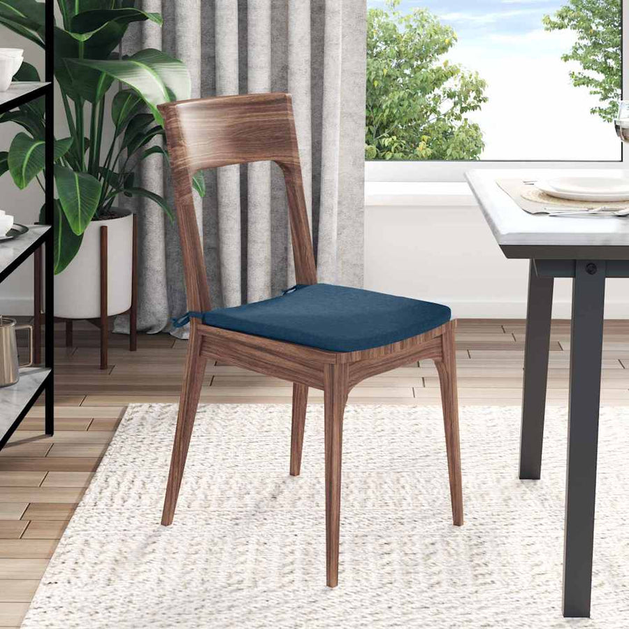 Zitkussens 4 pcs Blauw 40 x 40 x 3 cm Stof