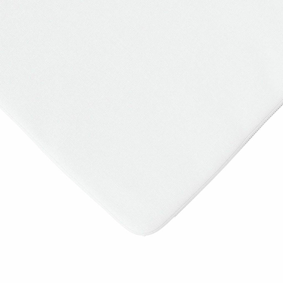 Zitkussens 4 Stuks 40 X 40 X 3 Cm Stof Wit