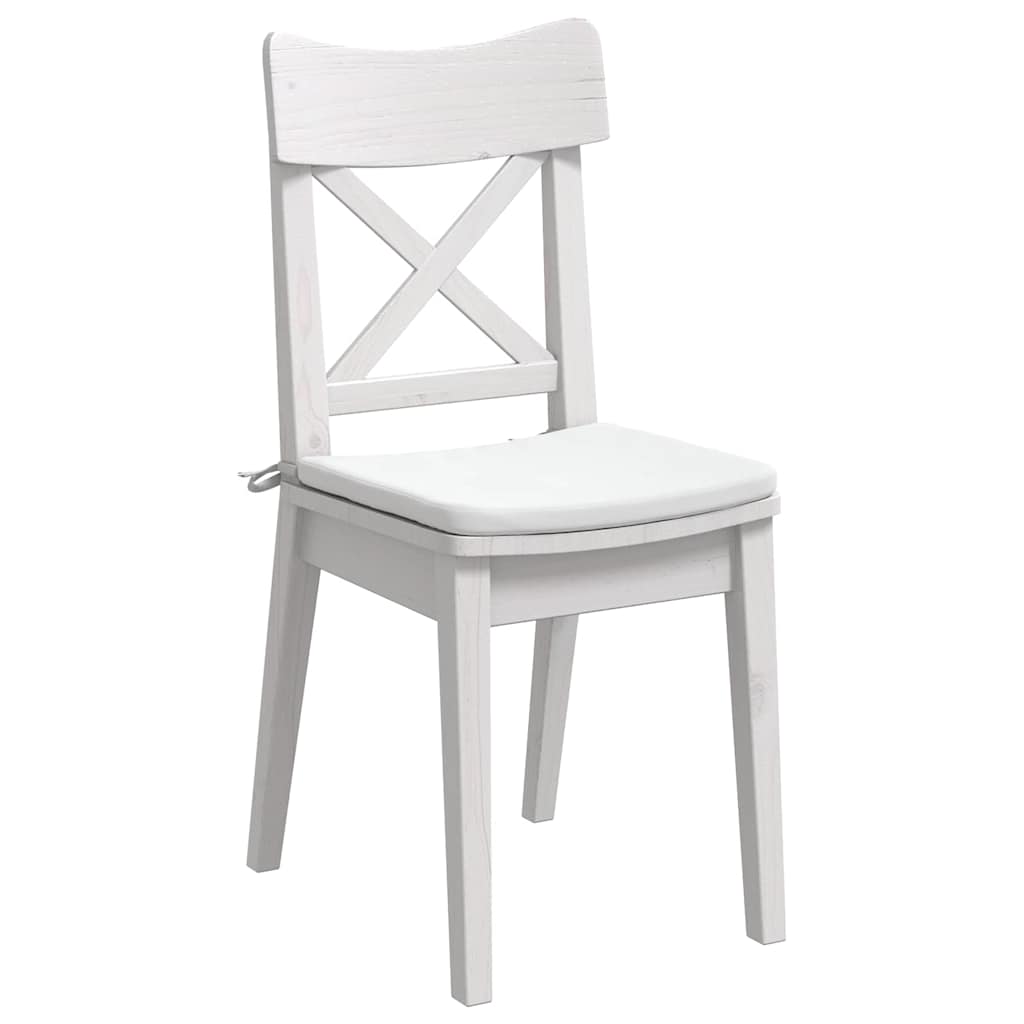 Zitkussens 4 Stuks 40 X 40 X 3 Cm Stof Wit