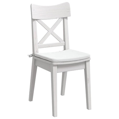 Zitkussens 4 Stuks 40 X 40 X 3 Cm Stof Wit