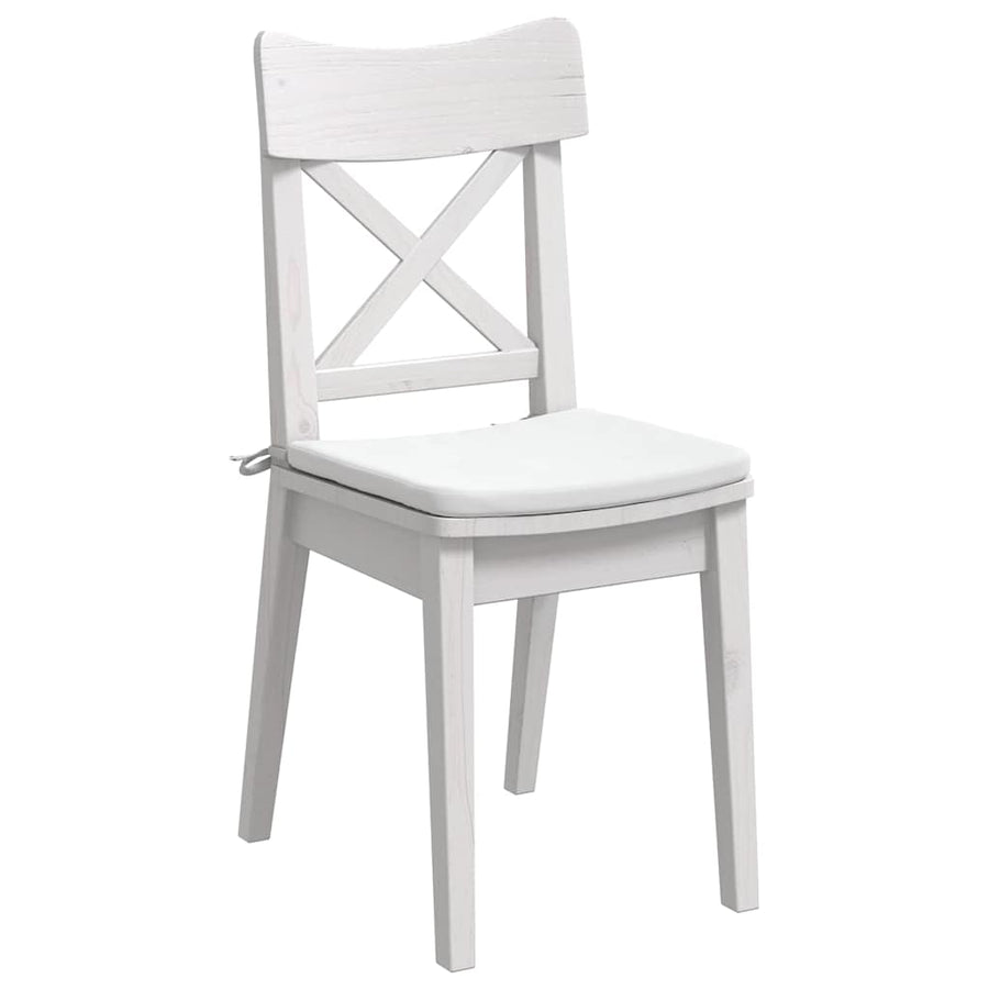 Zitkussens 4 Stuks 40 X 40 X 3 Cm Stof Wit
