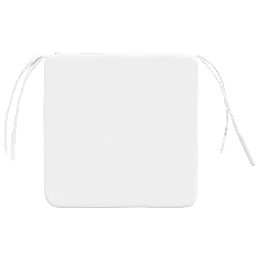 Zitkussens 4 Stuks 40 X 40 X 3 Cm Stof Wit