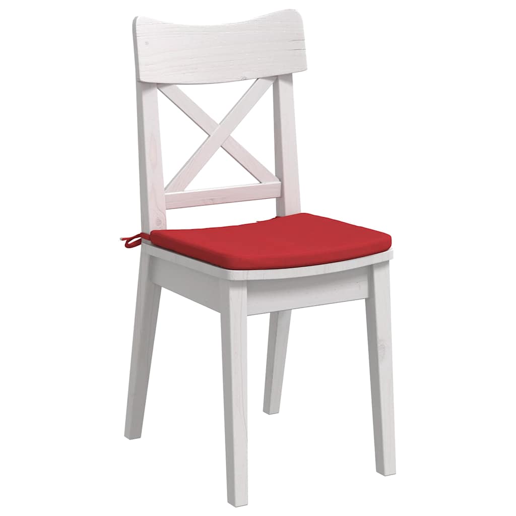 Zitkussens 4 pcs Rood 40 x 40 x 3 cm Stof