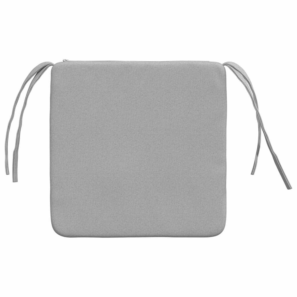 Zitkussens 4 pcs Wolkengrijs 40 x 40 x 3 cm Stof