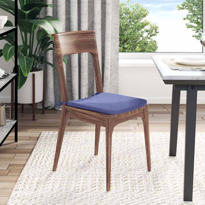 Zitkussens 4 pcs Jeans Blauw 40 x 40 x 3 cm Stof