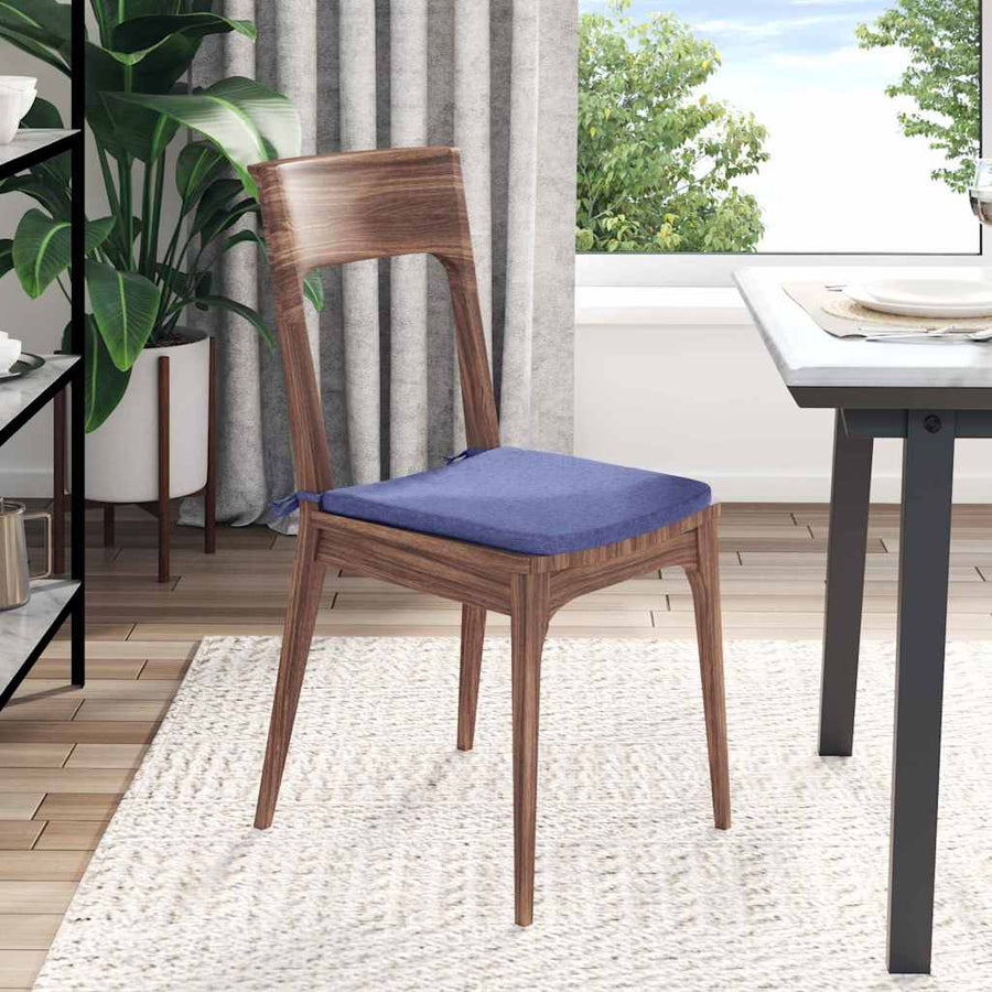 Zitkussens 4 pcs Jeans Blauw 40 x 40 x 3 cm Stof
