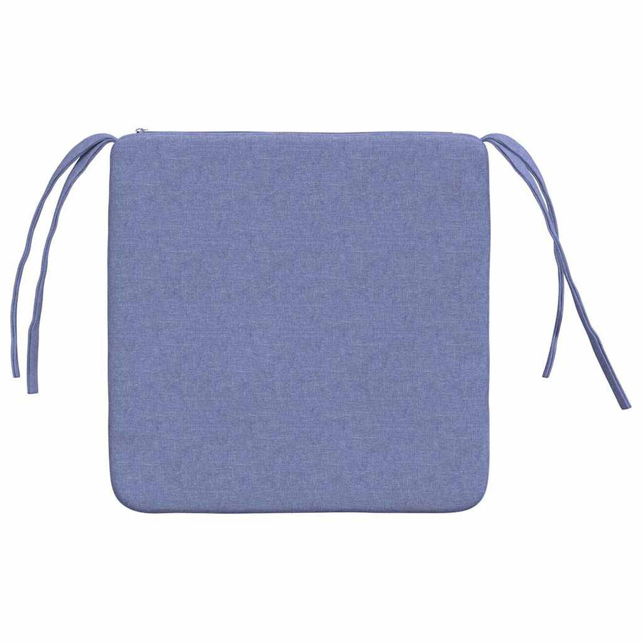Zitkussens 4 pcs Jeans Blauw 40 x 40 x 3 cm Stof