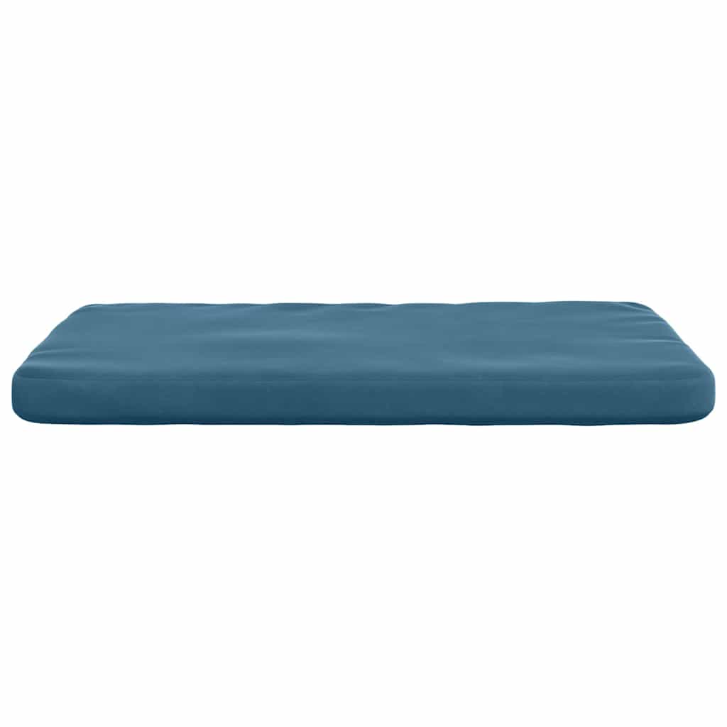 Zitkussens 4 pcs Blauw 40 x 40 x 3 cm Fluweel
