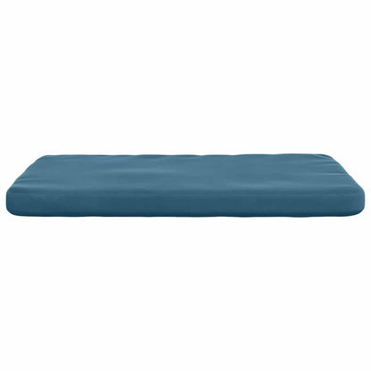 Zitkussens 4 pcs Blauw 40 x 40 x 3 cm Fluweel