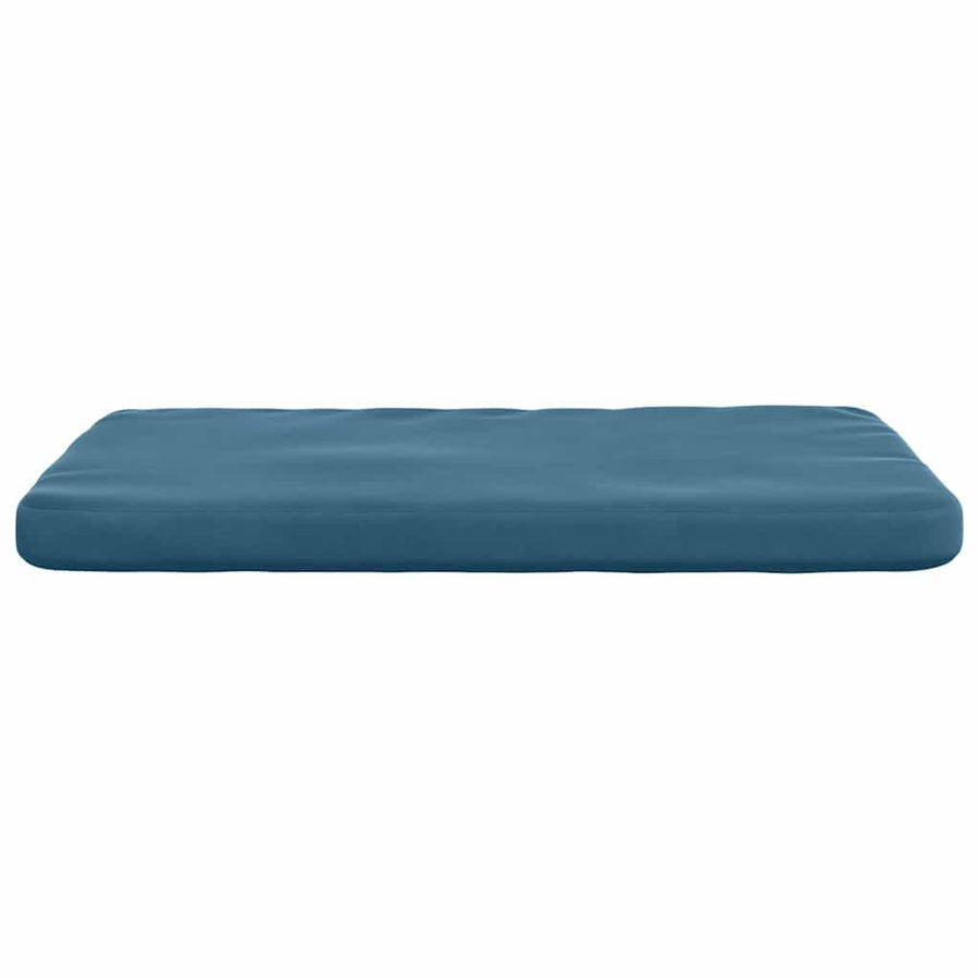 Zitkussens 4 pcs Blauw 40 x 40 x 3 cm Fluweel