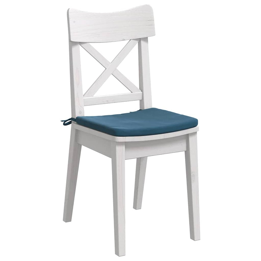 Zitkussens 4 pcs Blauw 40 x 40 x 3 cm Fluweel