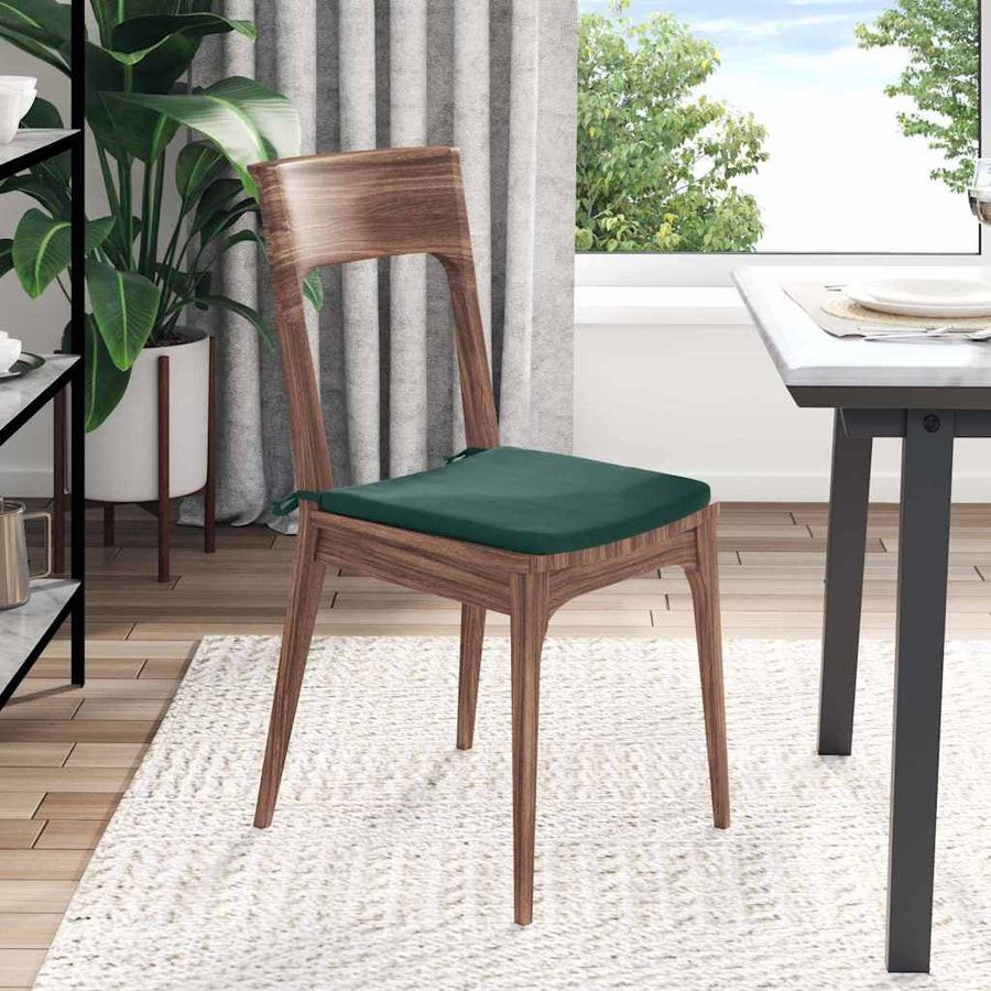 Zitkussens 4 pcs Donkergroen 40 x 40 x 3 cm Fluweel
