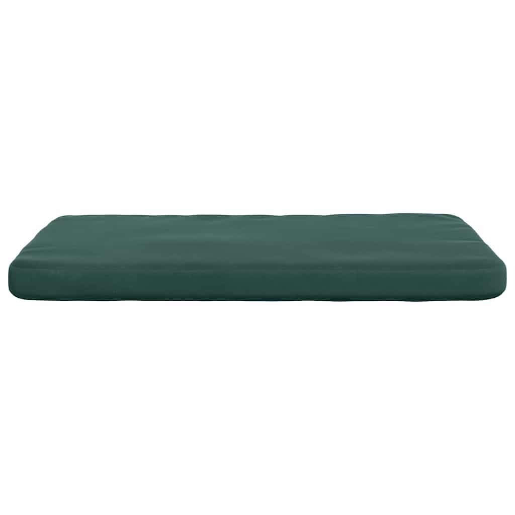Zitkussens 4 pcs Donkergroen 40 x 40 x 3 cm Fluweel