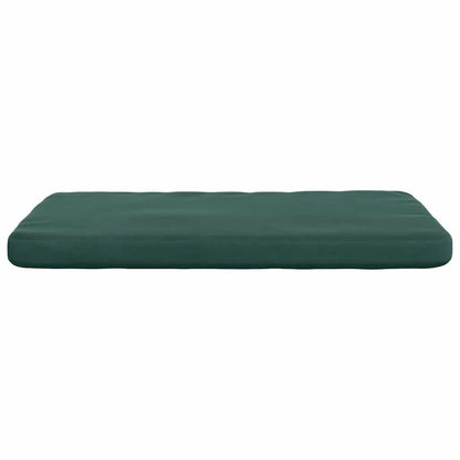 Zitkussens 4 pcs Donkergroen 40 x 40 x 3 cm Fluweel