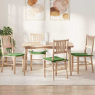 Seat Cushions 4 pcs Light Green 40 x 40 x 3 cm Velvet