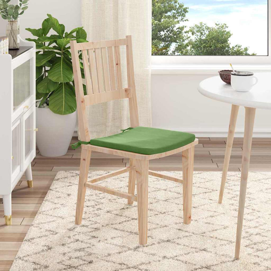 Zitkussens 4 pcs Lichtgroen 40 x 40 x 3 cm Fluweel