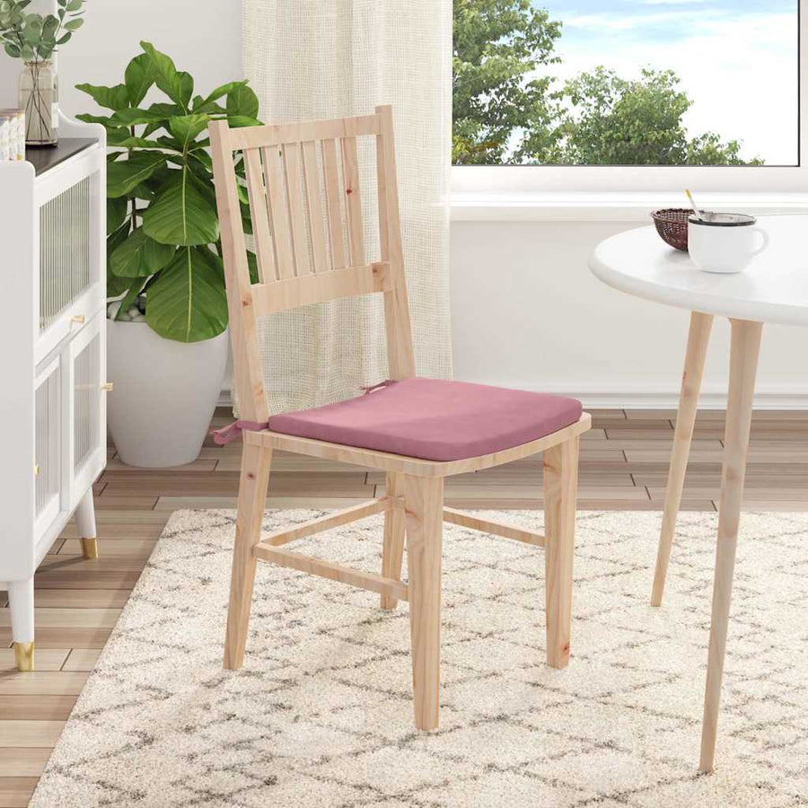 Zitkussens 4 pcs Roze 40 x 40 x 3 cm Fluweel