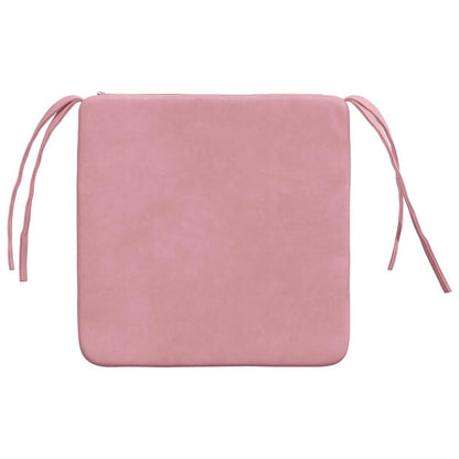 Zitkussens 4 pcs Roze 40 x 40 x 3 cm Fluweel