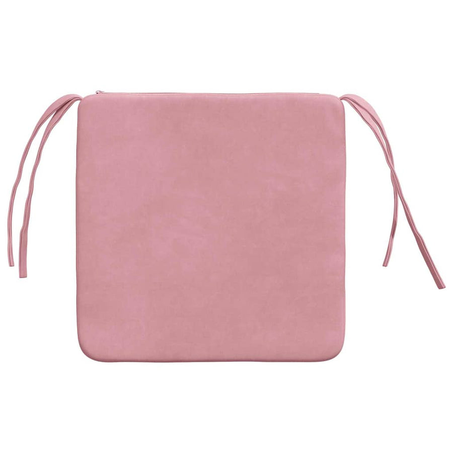 Zitkussens 4 pcs Roze 40 x 40 x 3 cm Fluweel
