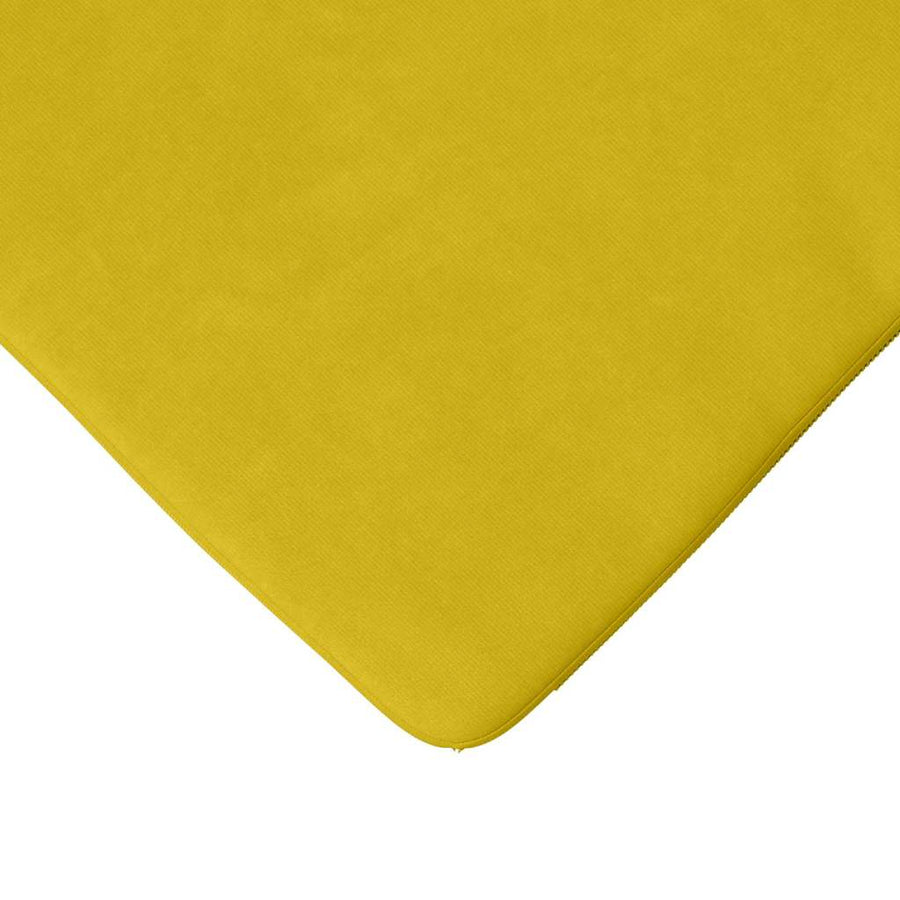 Zitkussens 4 pcs Geel 40 x 40 x 3 cm Fluweel