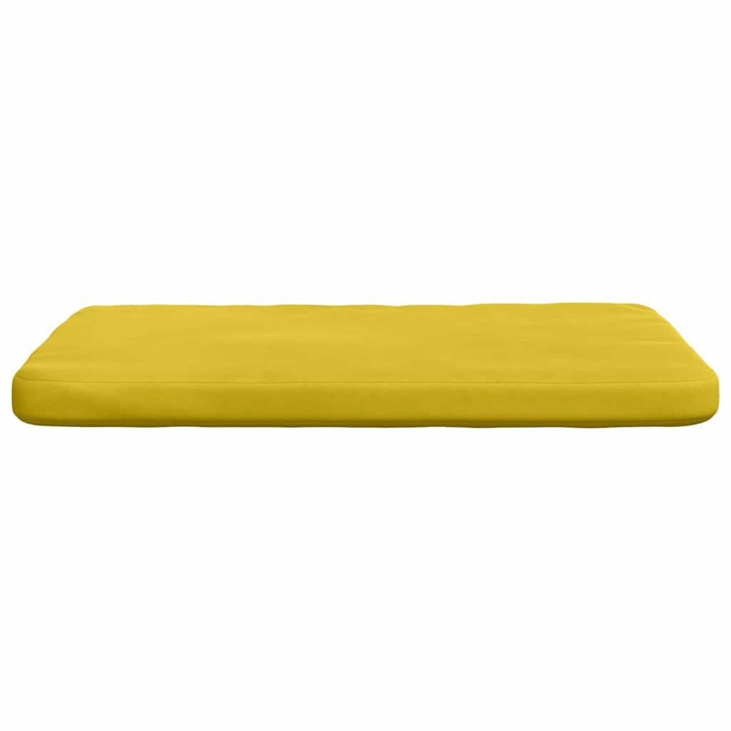 Zitkussens 4 pcs Geel 40 x 40 x 3 cm Fluweel
