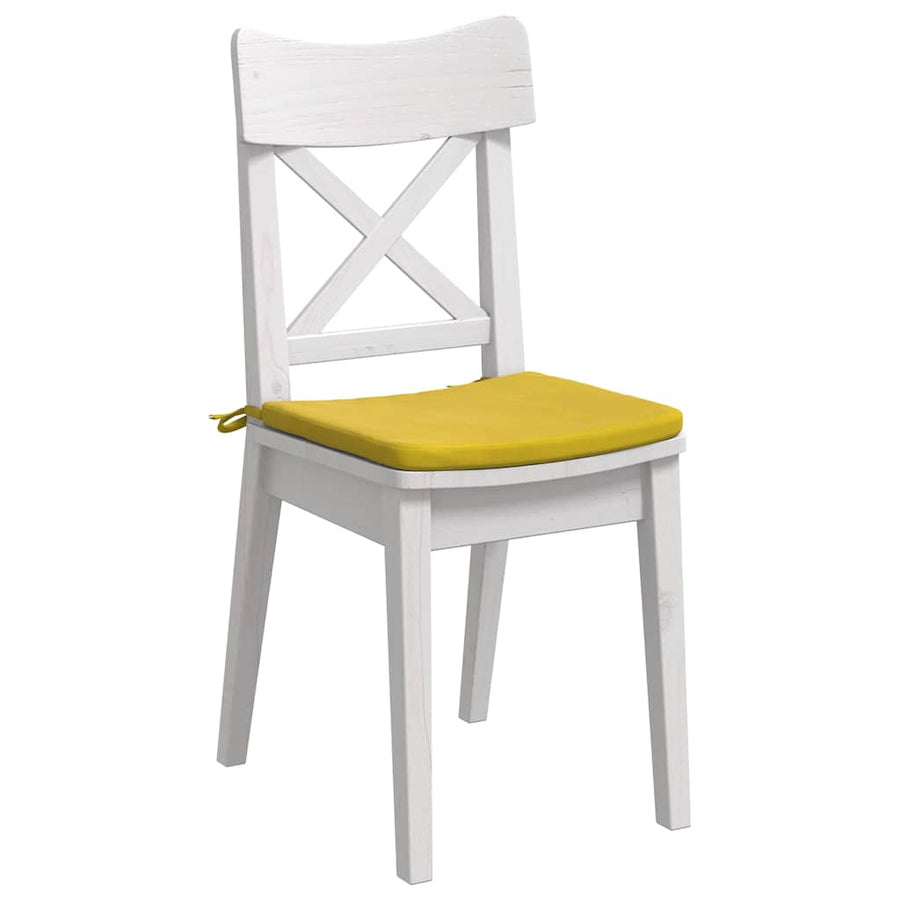 Zitkussens 4 pcs Geel 40 x 40 x 3 cm Fluweel