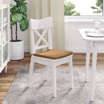 Zitkussens 4 pcs Bruin 40 x 40 x 3 cm Fluweel