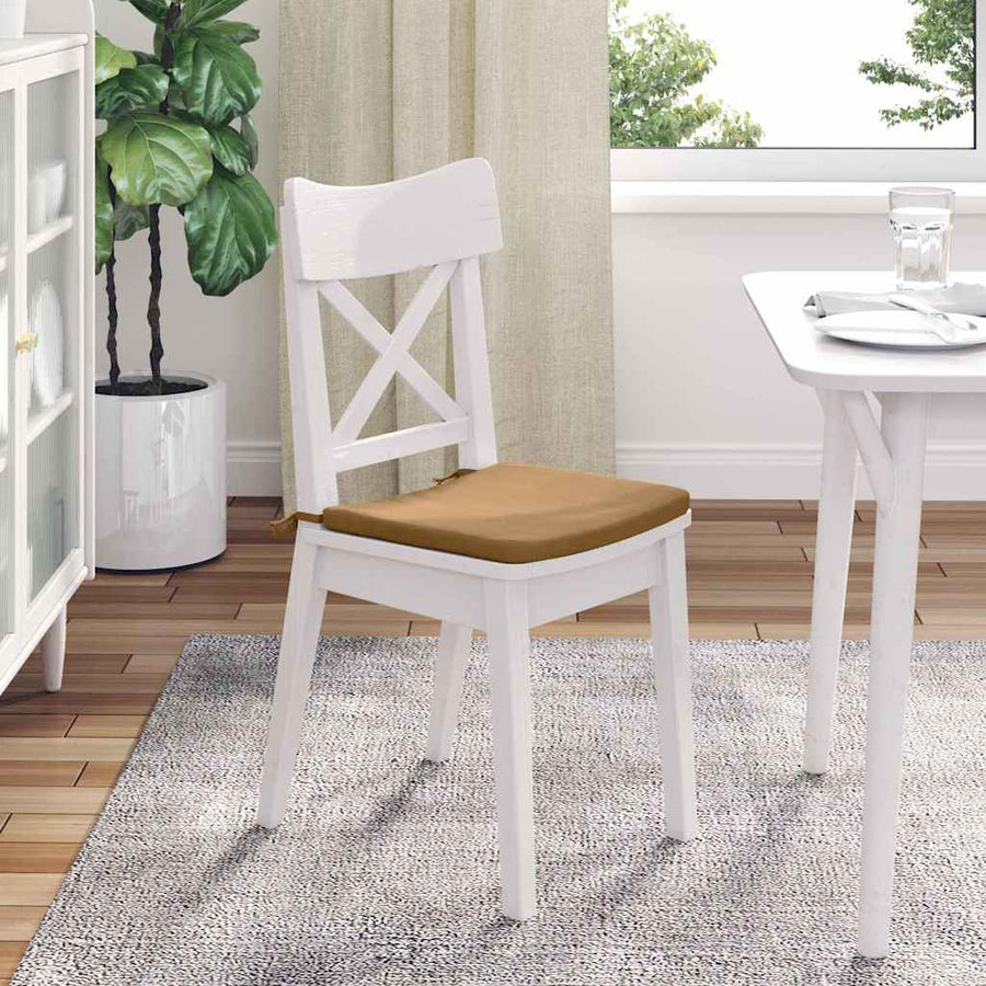 Zitkussens 4 pcs Bruin 40 x 40 x 3 cm Fluweel