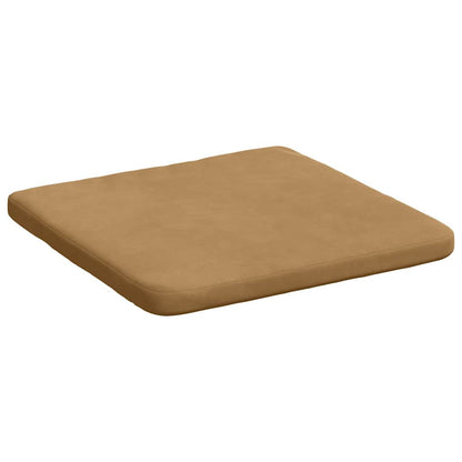Zitkussens 4 pcs Bruin 40 x 40 x 3 cm Fluweel
